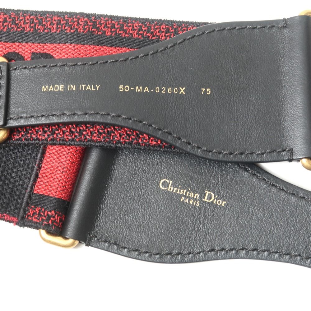 Dior Belt 75 Logo Embroidery