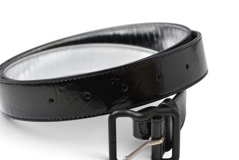 Bottega Veneta Belt Patent Leather 95 Black