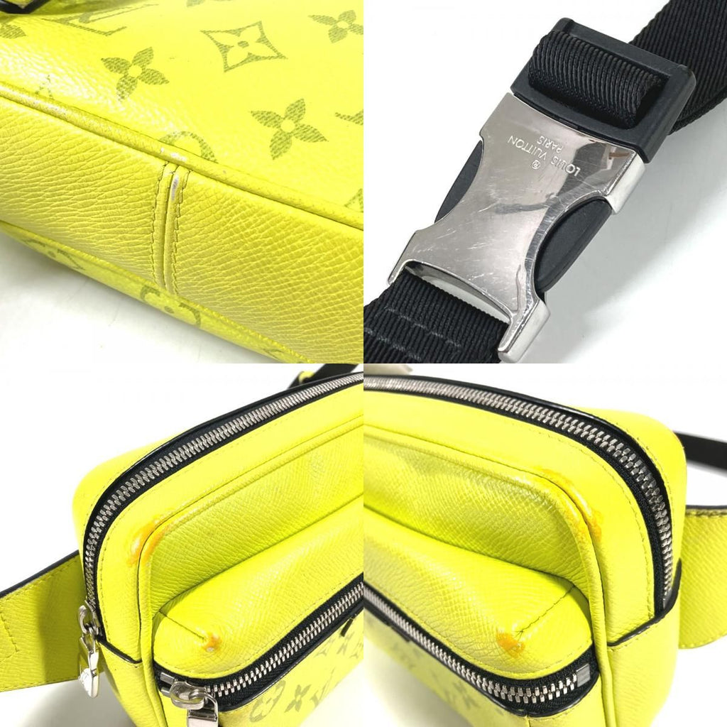 Louis Vuitton Belt Bag Outdoor Messenger PM Taiga Leather Yellow