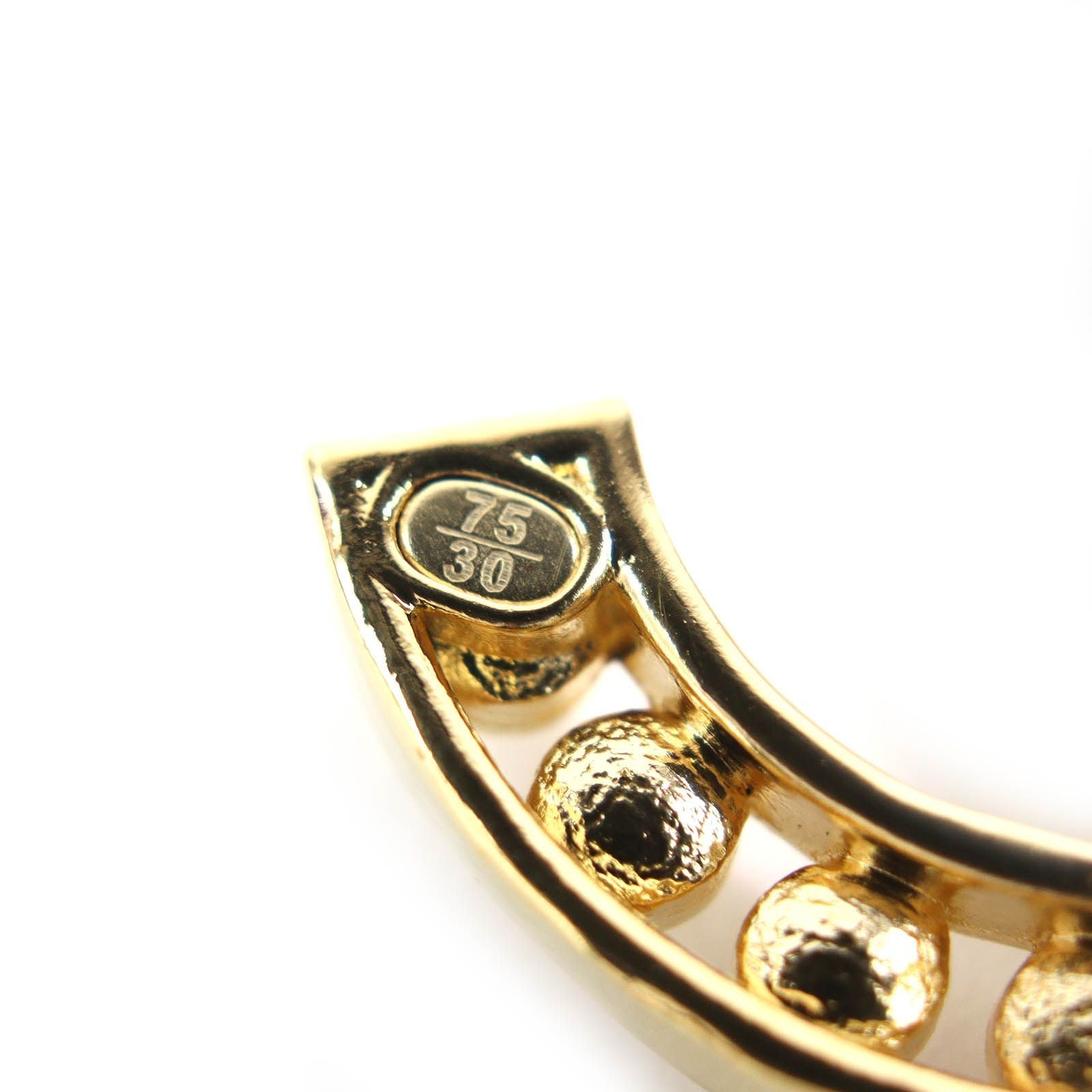 Chanel CC Logo Rhinestone Buckle Leather Rubber Belt Black Gold