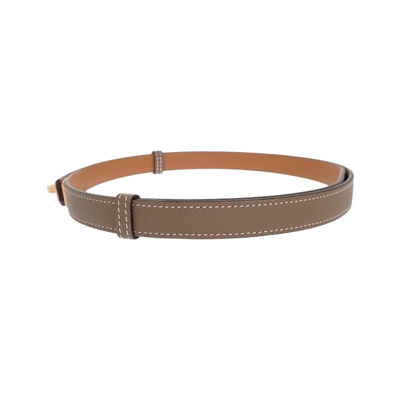 Hermes Kelly 18 Belt Veau Epsom Beige Etoupe Gold