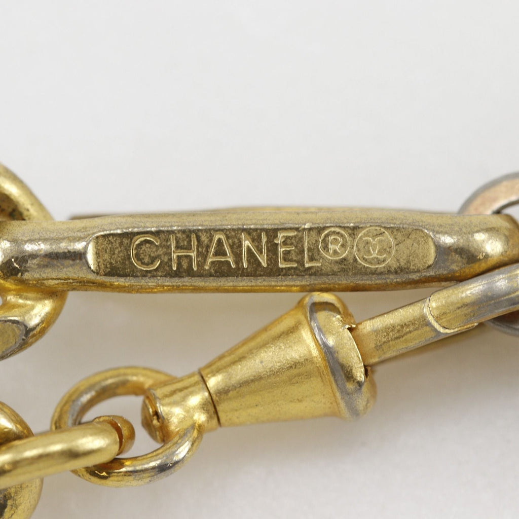 Chanel Che CC Logo Vintage Leather Black LadyBelt Belt