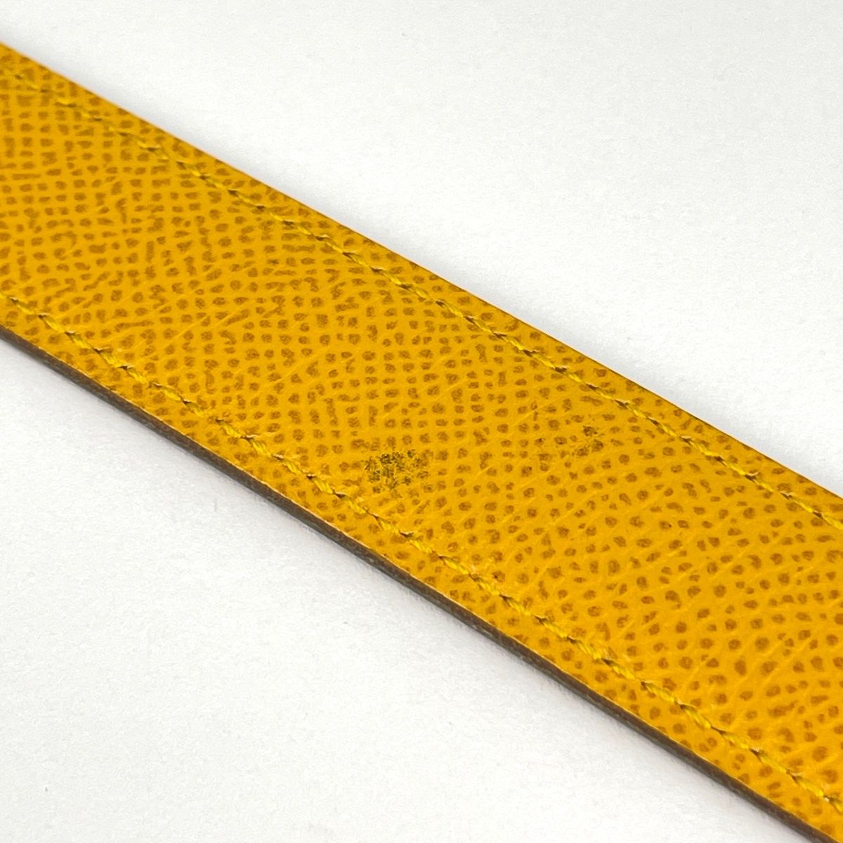 Hermes Constance Reversible Belt Leather Yellow Brown