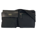 Gucci Sherry Line Black Nylon Leather Belt Bag