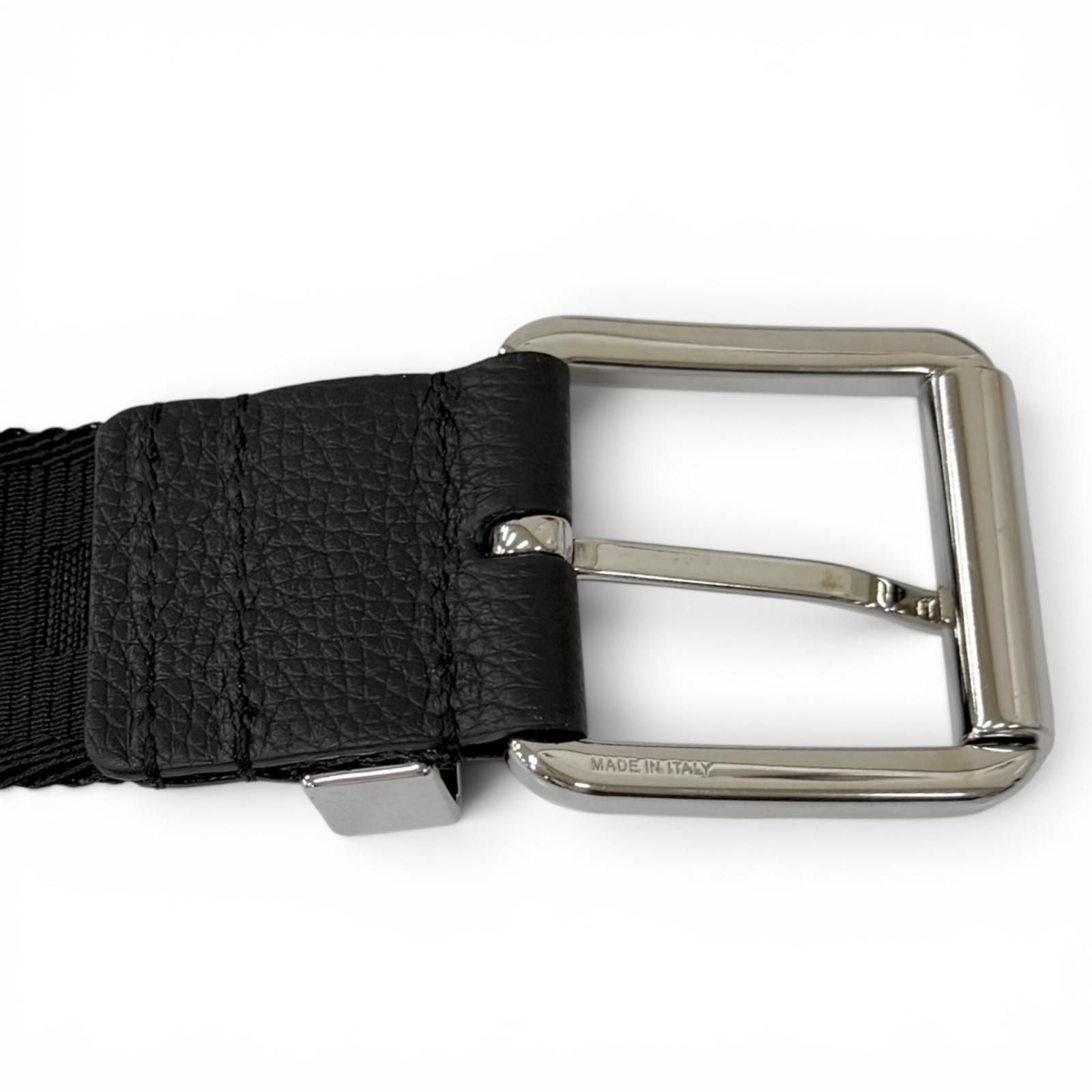 Dior Homme Logo Silver Pin Buckle Belt Black Recommended