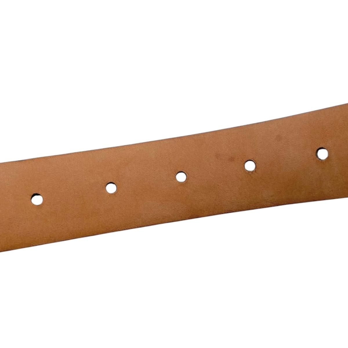 Louis Vuitton Belt Ceinture Carre Damier Ebene Logo Buckle Silver