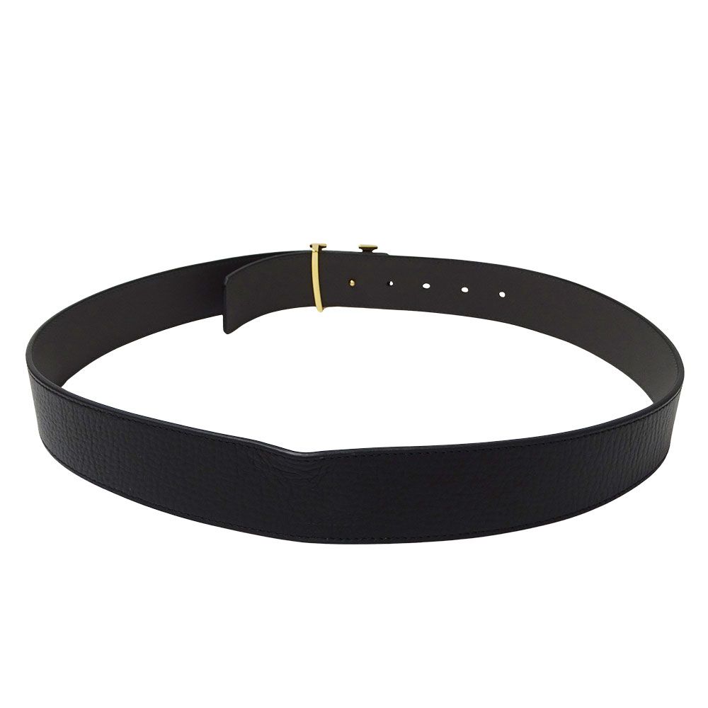 Louis Vuitton Belt Calfskin LV Damier 40 mm Reversible Black Gold 85 34 Logo