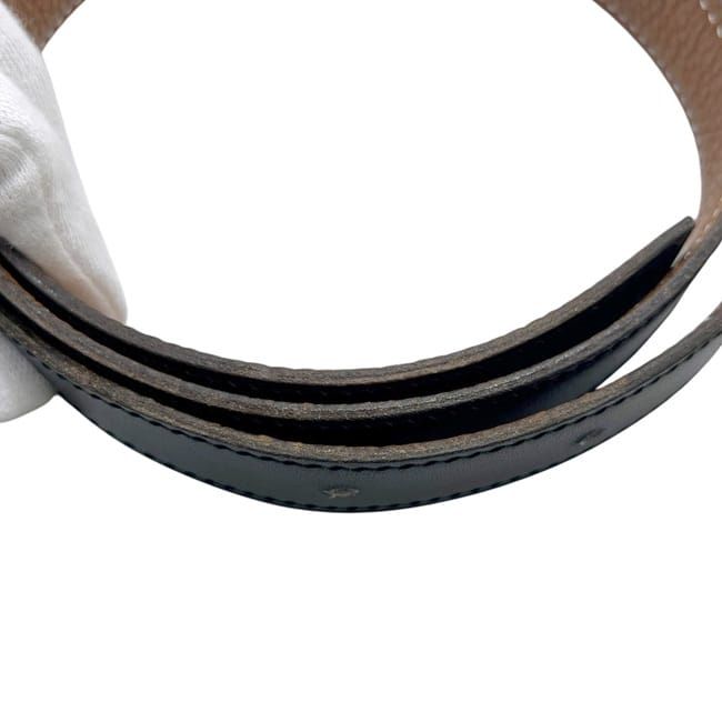 Hermes Belt Only Black Brown Gold Waist 76 Leather Box Calf Taurillon