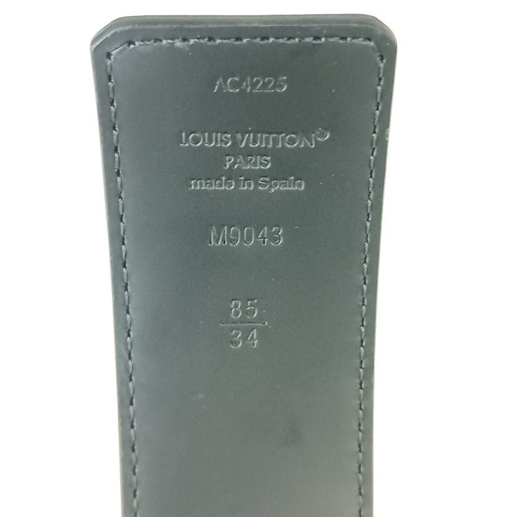 Louis Vuitton Belt Ceinture Black Monogram Eclipse