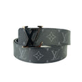 Louis Vuitton Belt Ceinture Black Monogram Eclipse