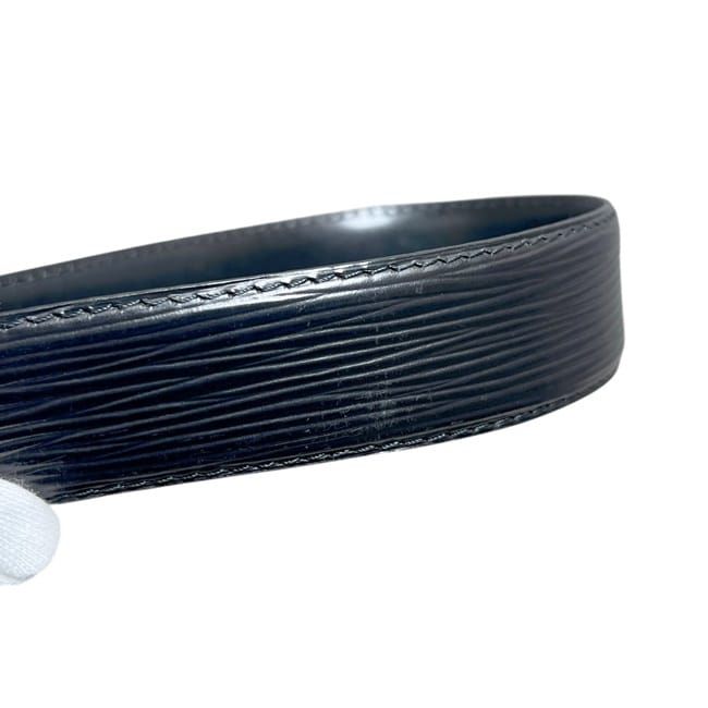 Louis Vuitton Belt Ceinture Classic Black Noir Epi Waist 88 30