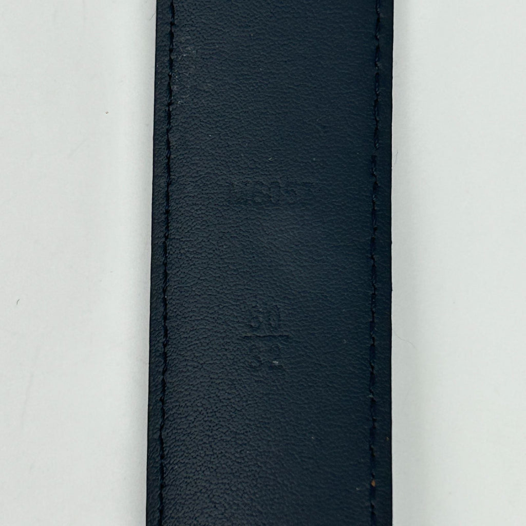 Louis Vuitton Ceinture Anagram Belt Leather Noir Black Silver