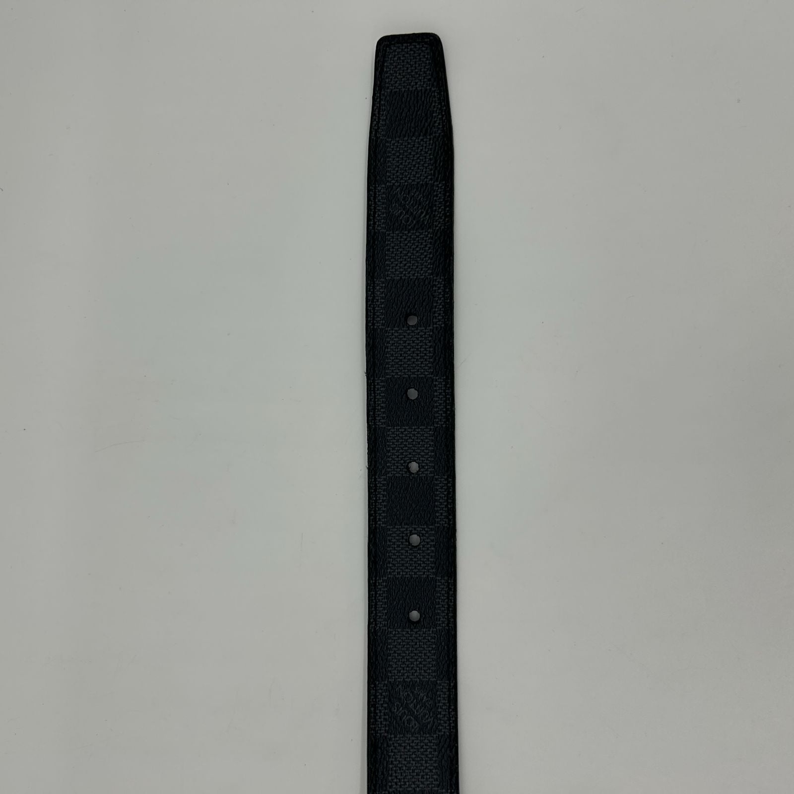 Louis Vuitton Ceinture Anagram Belt Leather Noir Black Silver