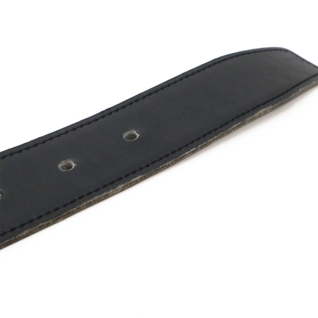 Hermes Belt Buckle Reversible Box Calf Leather Black Light Brown Gold 62