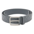 Bottega Veneta Intrecciato Belt Leather Gray