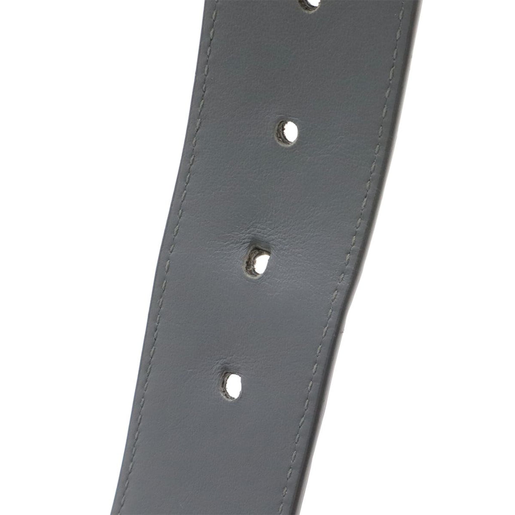 Bottega Veneta Intrecciato Belt Leather Gray