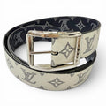 Louis Vuitton Ceinture Reverso Leather Chapman Brazza Monogram Savannah Belt