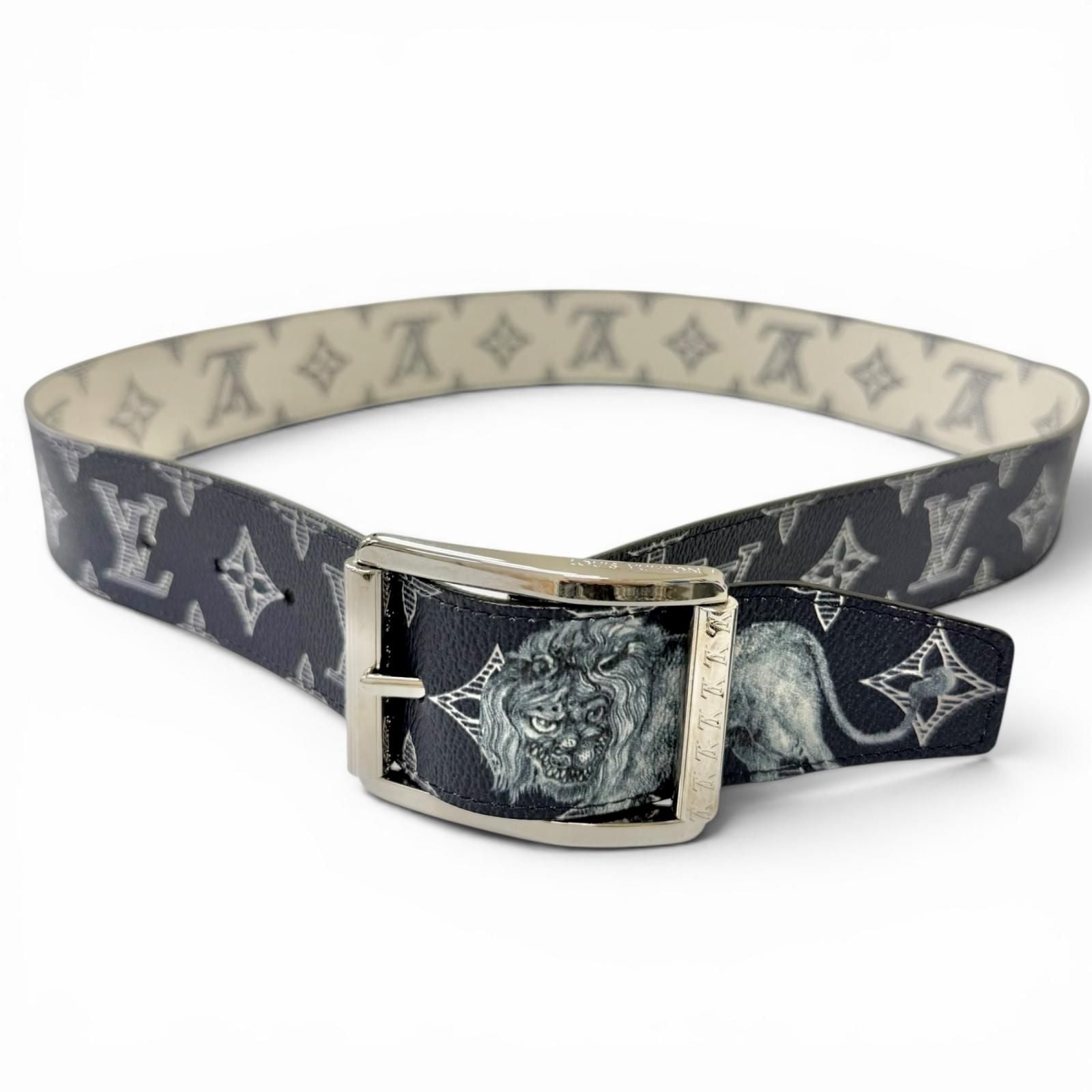 Louis Vuitton Ceinture Reverso Leather Chapman Brazza Monogram Savannah Belt