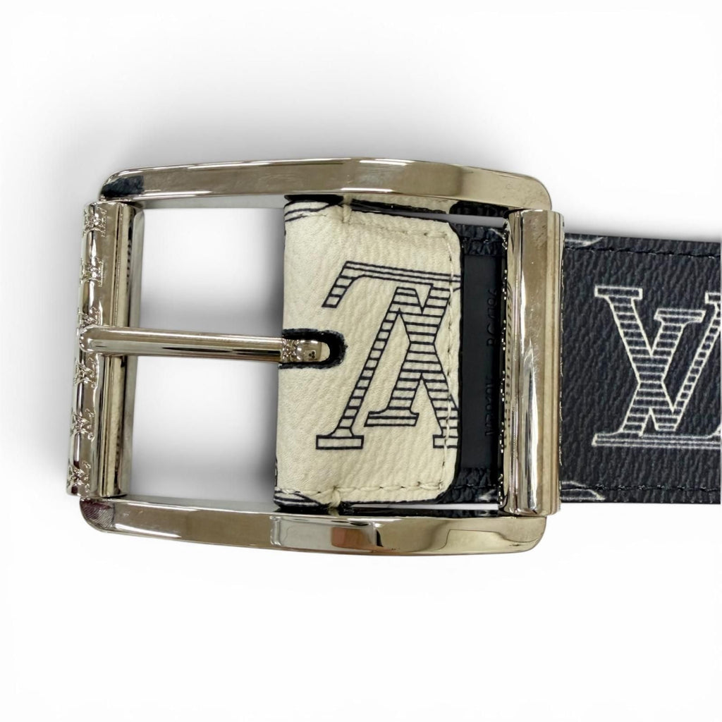 Louis Vuitton Ceinture Reverso Leather Chapman Brazza Monogram Savannah Belt