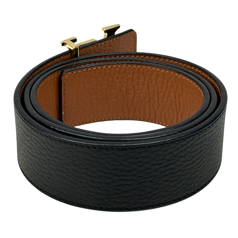 Louis Vuitton Belt Leather Ceinture Reversible Black Brown Gold 85 34 Logo Adult