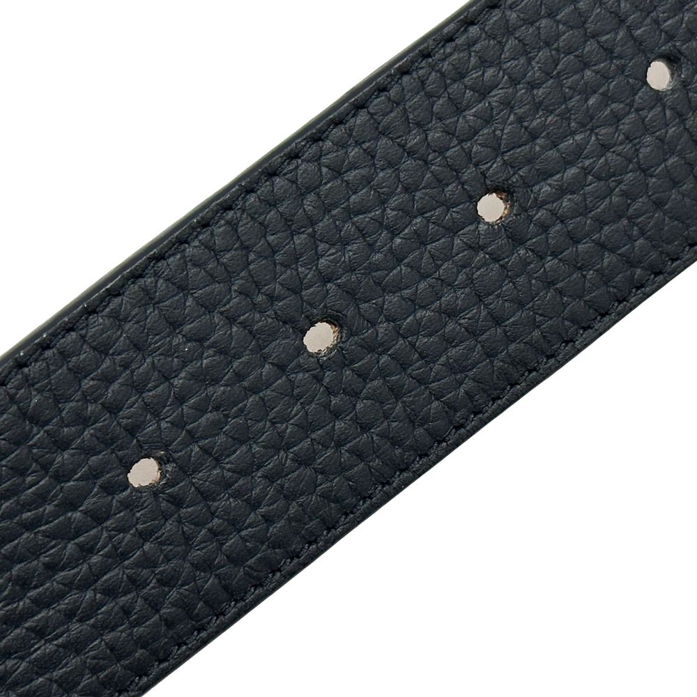 Louis Vuitton Belt Leather Ceinture Reversible Black Brown Gold 85 34 Logo Adult
