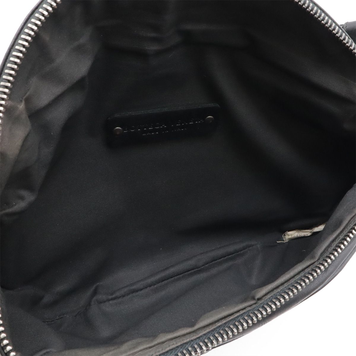 Bottega Veneta Intrecciato Belt Bag Waist Pouch Hip Leather Black