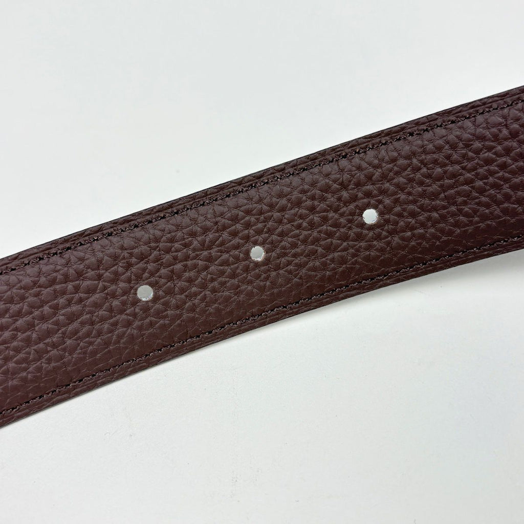 Hermes Constance Reversible Belt Leather Black Brown