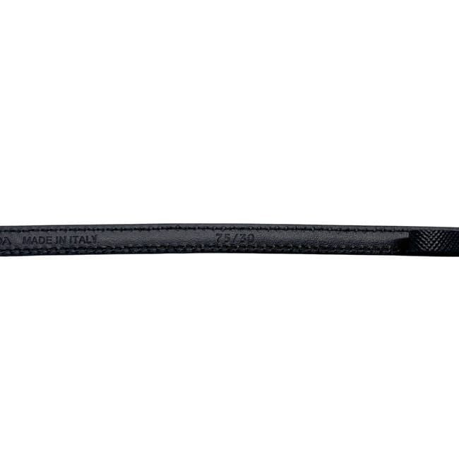 Prada Belt Black Nero Thin Waist 80 10 Saffiano Leather