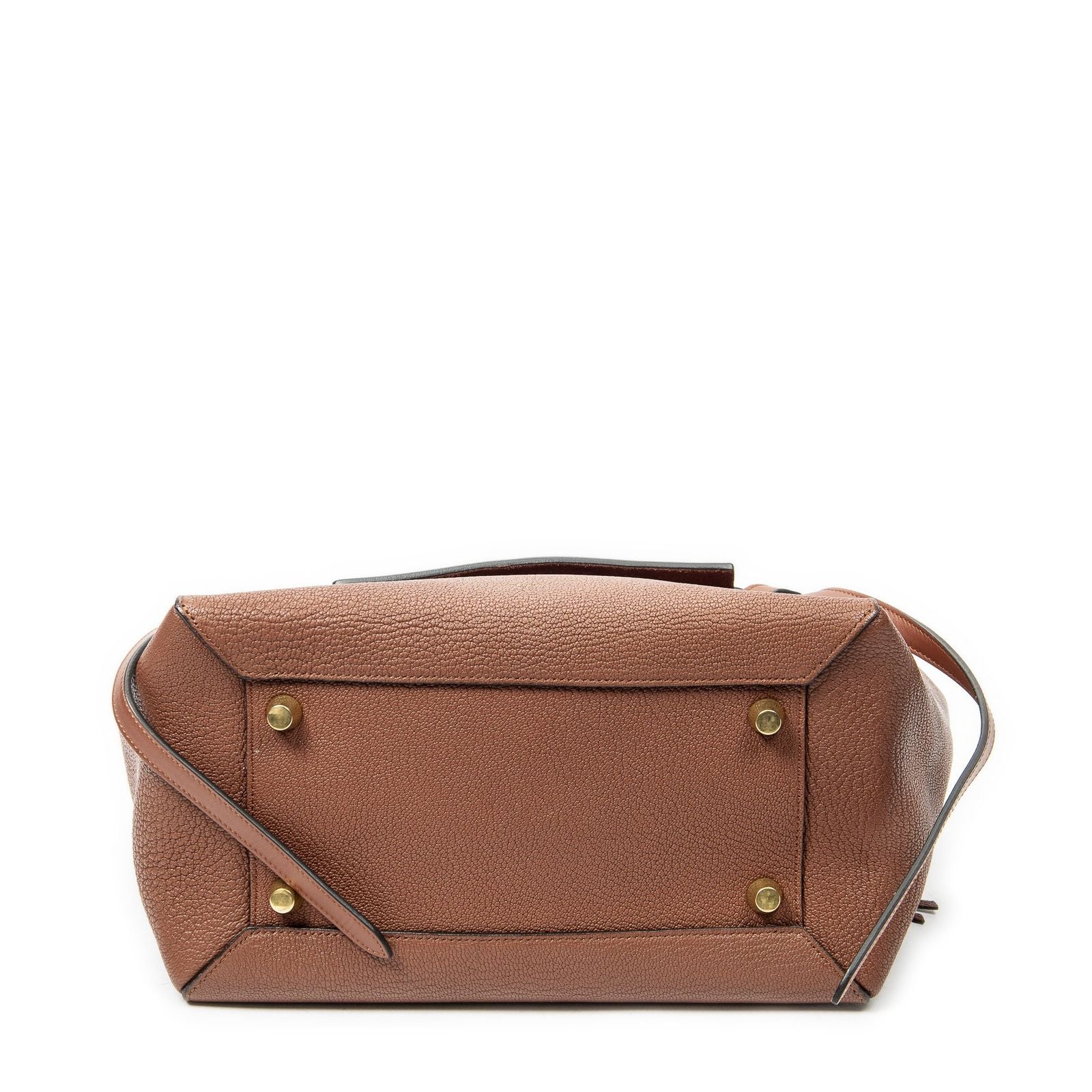 Celine Mini Belt Bag Brown Gray Calfskin Leather