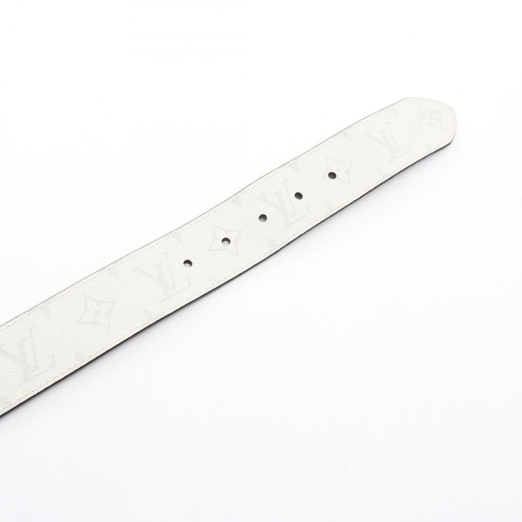Louis Vuitton Belt Ceinture Reverso 40 Monogram Silver Reversible Leather