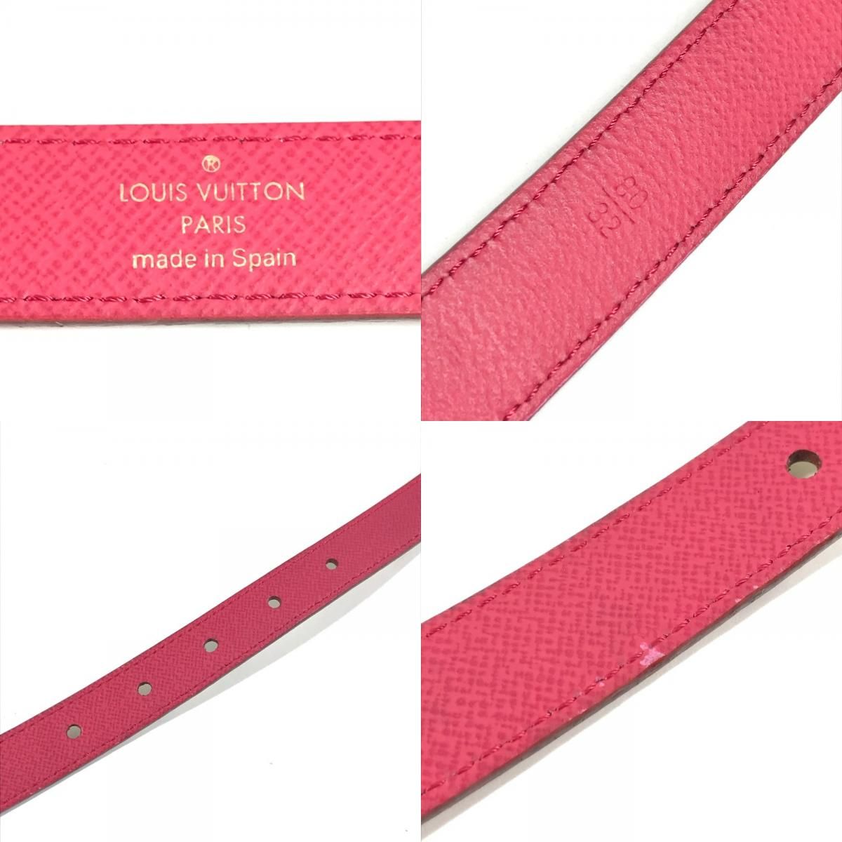 Louis Vuitton Belt Ceinture Initial Unknown Monogram Multicolor Canvas Blanc