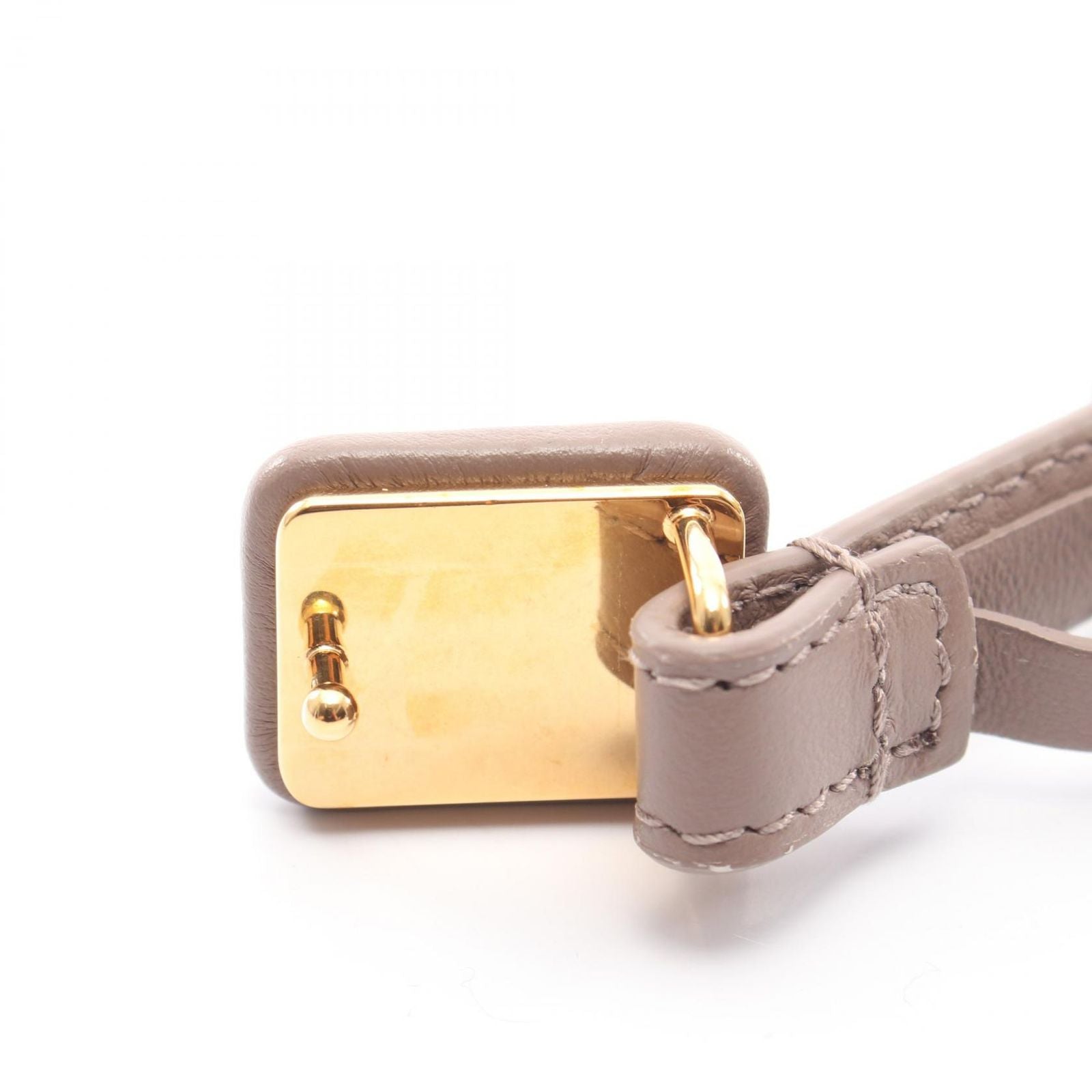 Dior Belt CD Logo Mini Beige Leather