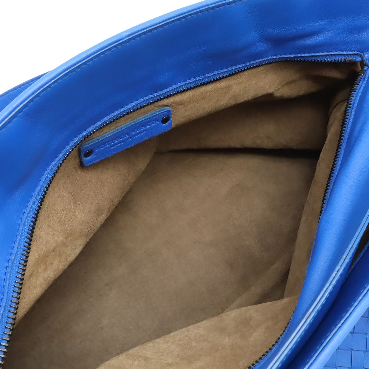 Bottega Veneta 2-Way Tote Shoulder Bag Leather Blue