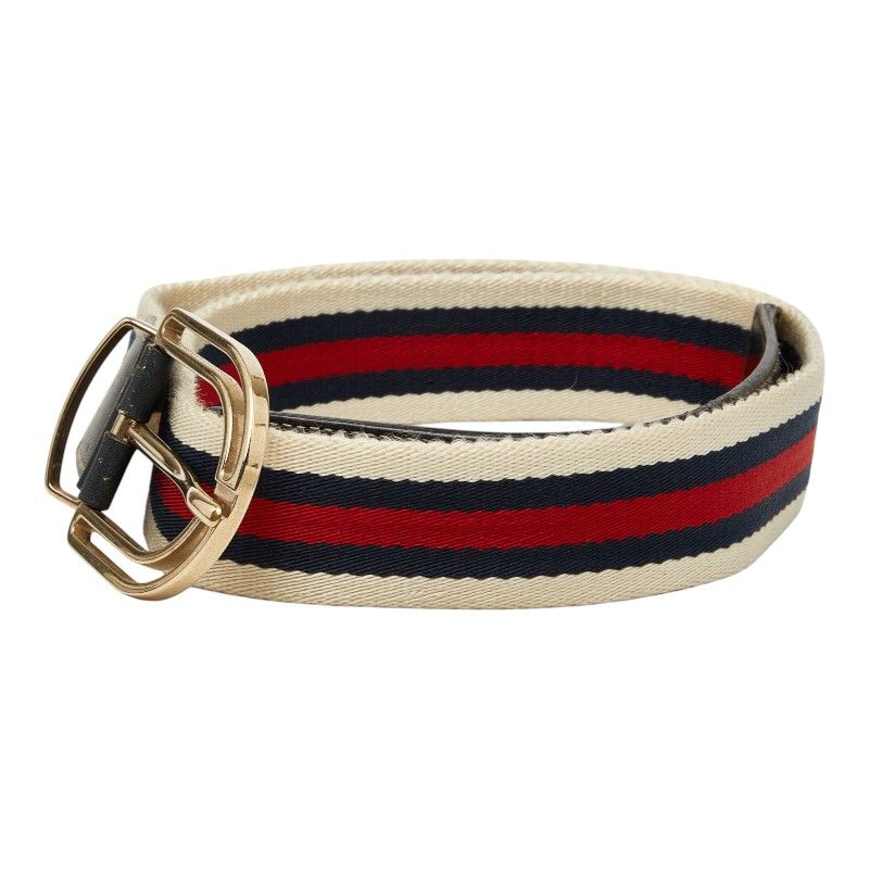 Gucci Sherry Line Belt 85 34 Multicolor Canvas Leather