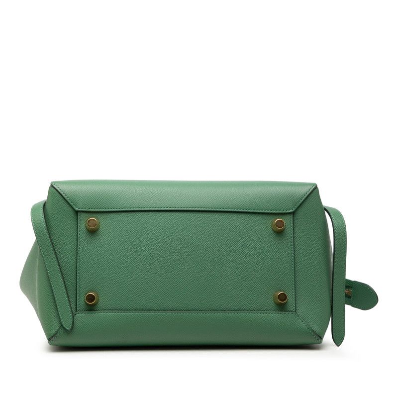 Celine Belt Bag 2-Way Green Leather