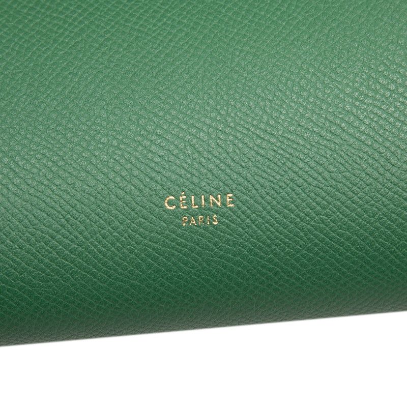Celine Belt Bag 2-Way Green Leather
