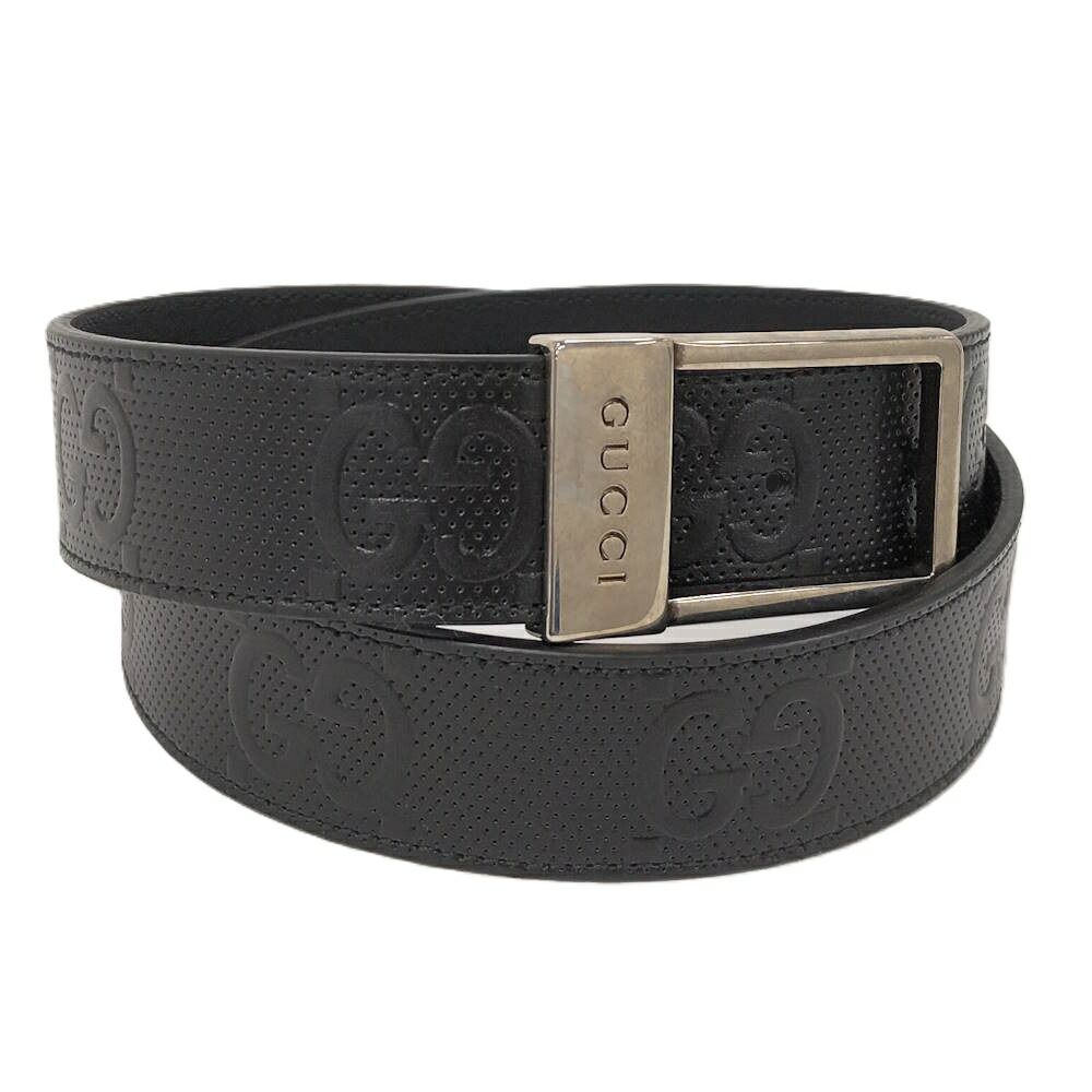 Gucci Belt :90 36 Leather Black
