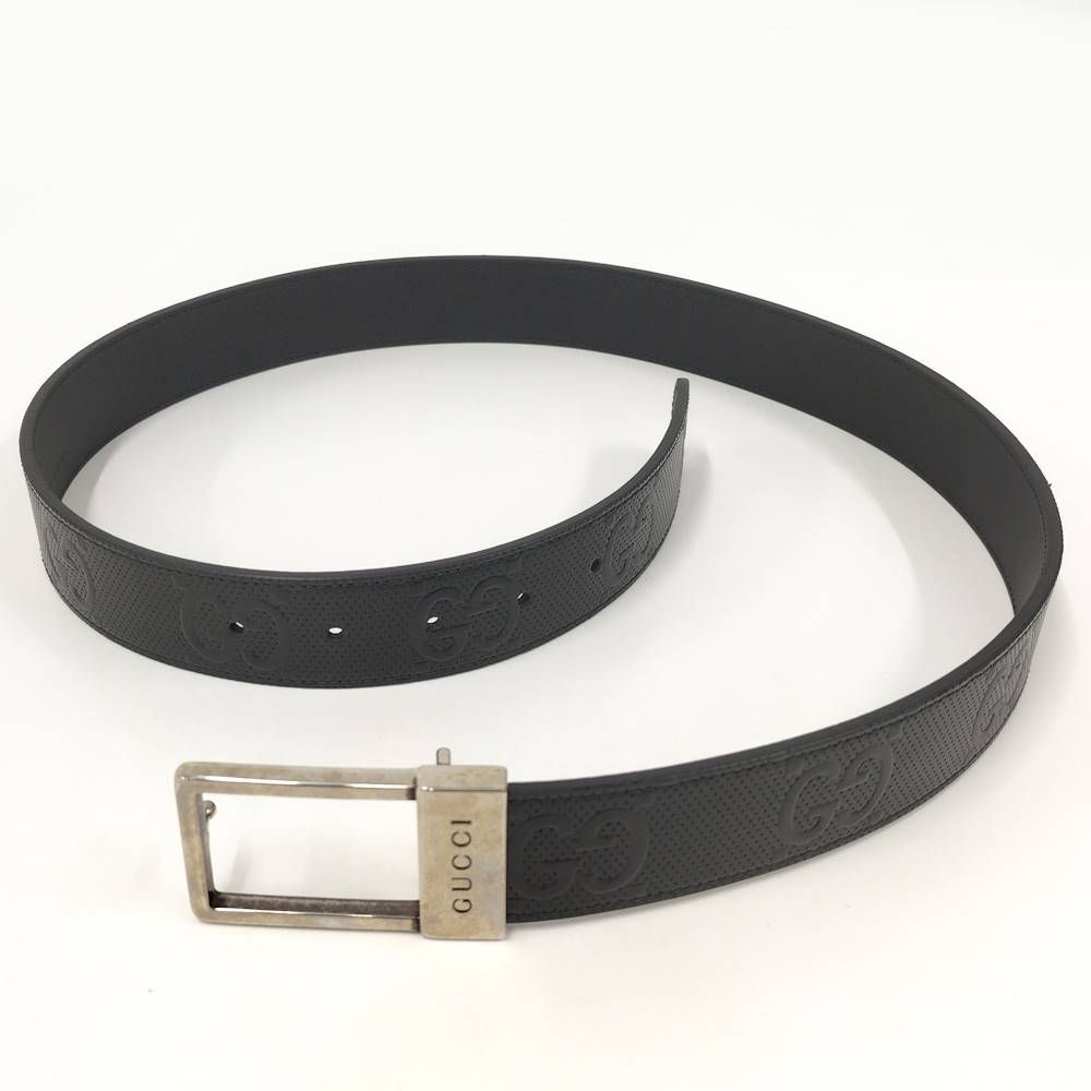 Gucci Belt :90 36 Leather Black