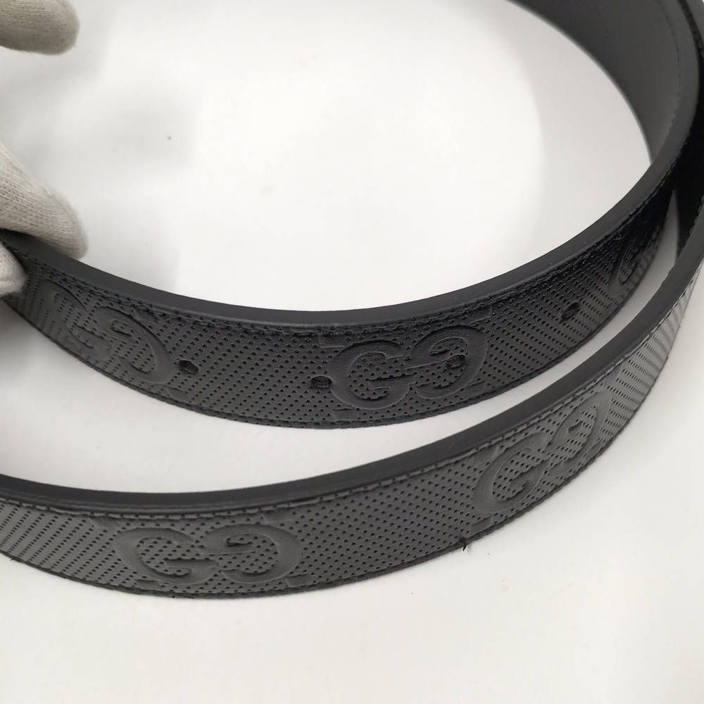 Gucci Belt :90 36 Leather Black
