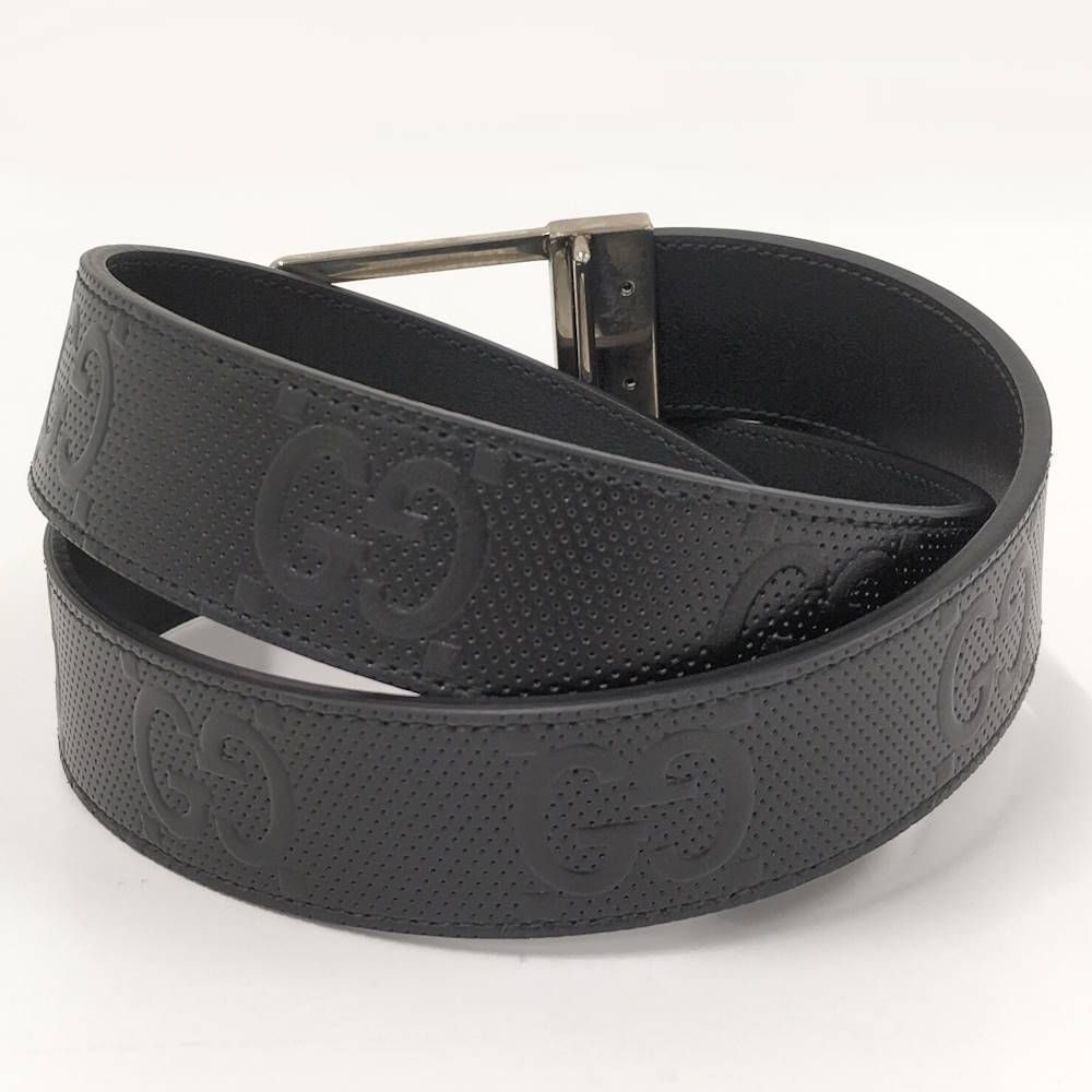 Gucci Belt :90 36 Leather Black