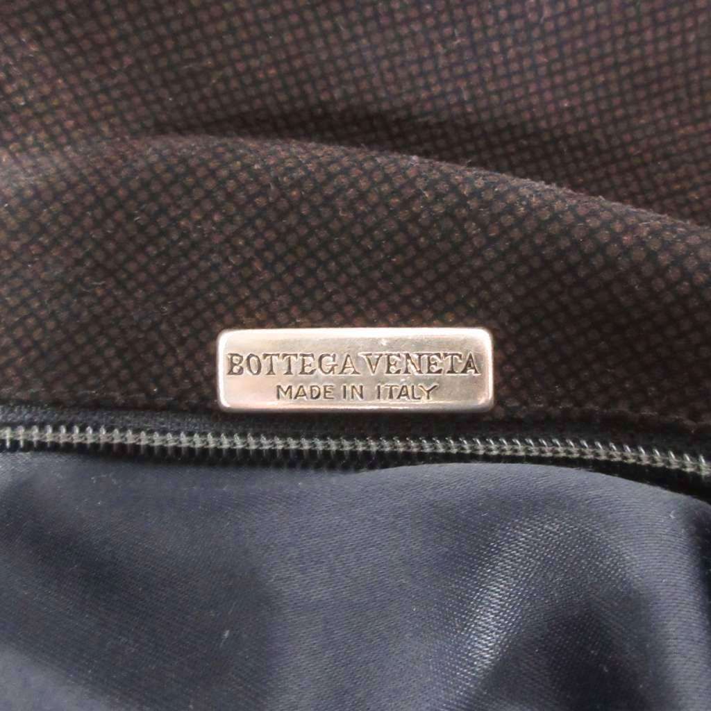 Bottega Veneta Archive Shoulder Bag Crossbody Suede Leather Reversible Dark
