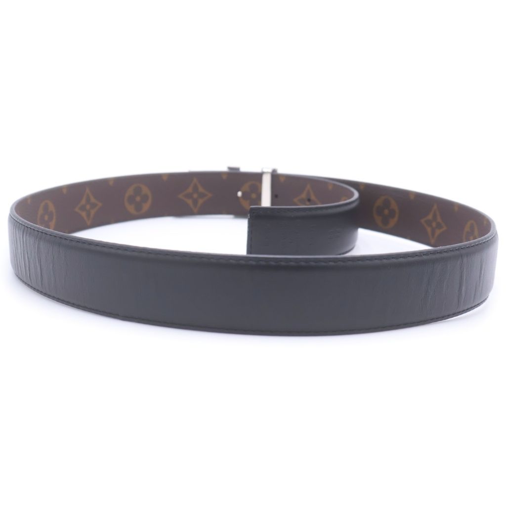 Louis Vuitton Pretty LV Reversible Belt Black Brown Silver