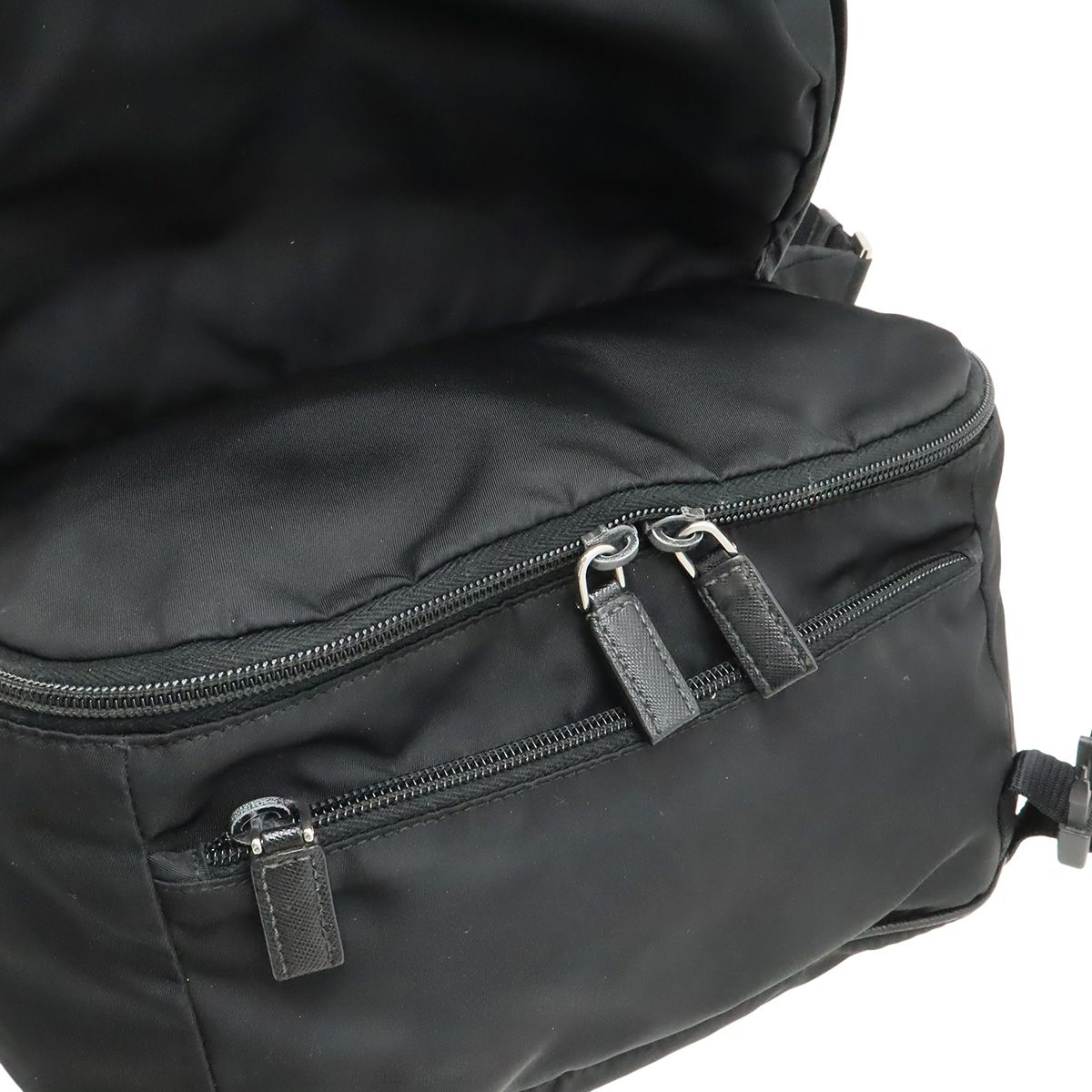 Prada Triangle Logo Belt Bag Nylon Leather Black