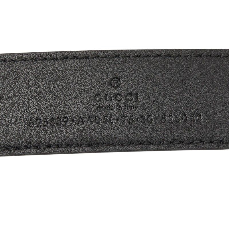 Gucci Double Buckle Belt 75 30 Black Leather