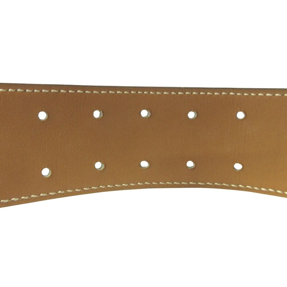 Hermes Horse Buckle Reversible Belt Vintage Black Brown Gold