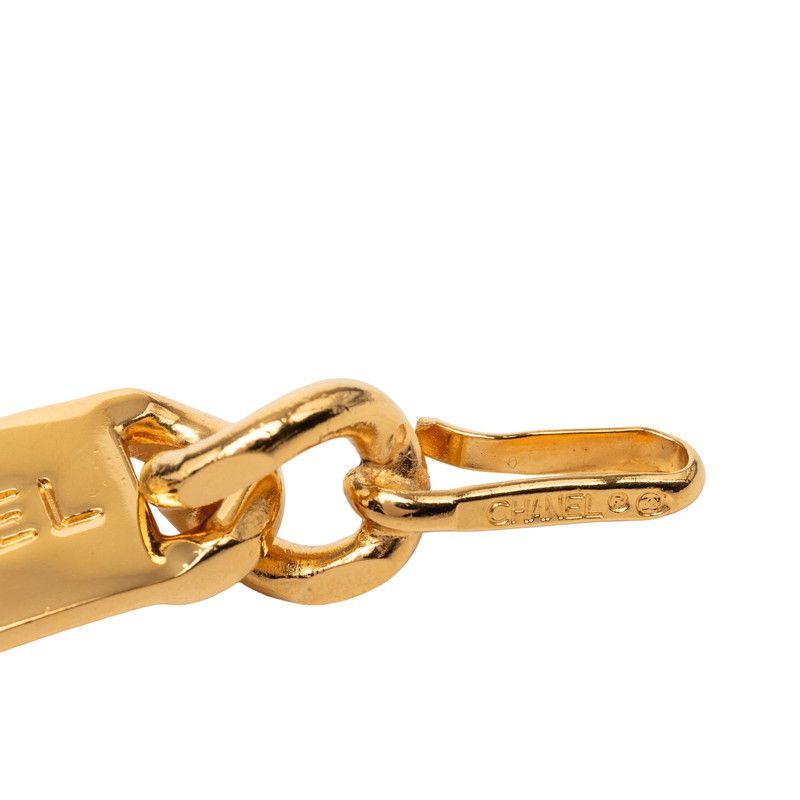 Chanel CC Logo 31 Rue Cambon Chain Belt Gold Leather Plated