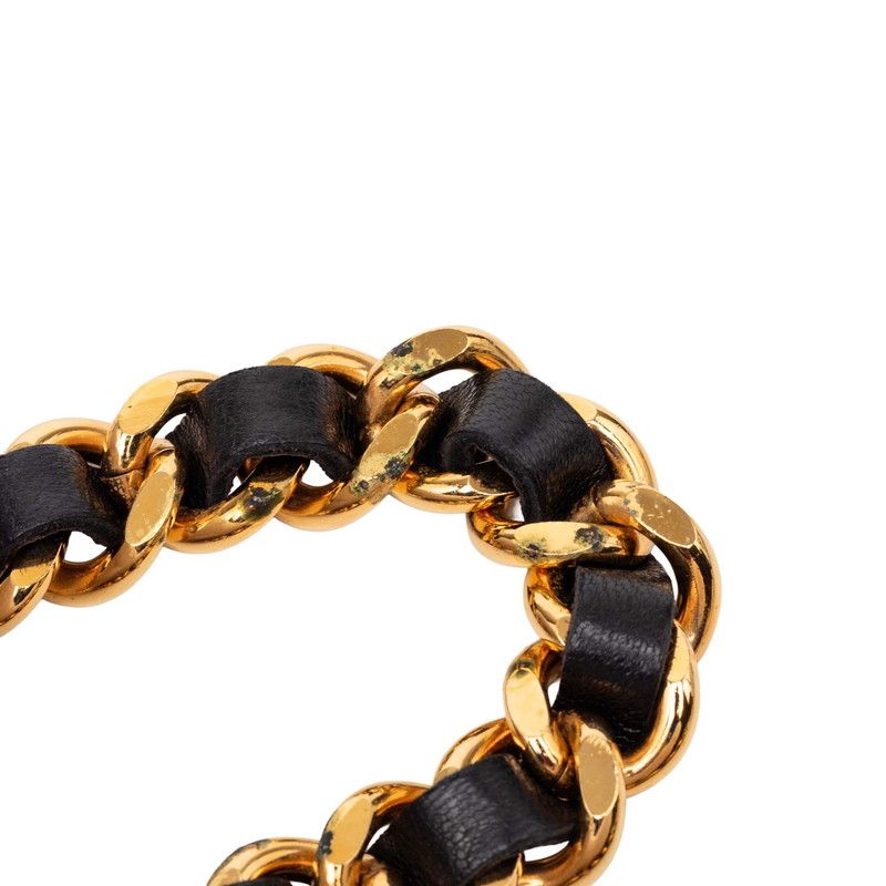 Chanel CC Logo 31 Rue Cambon Chain Belt Gold Leather Plated