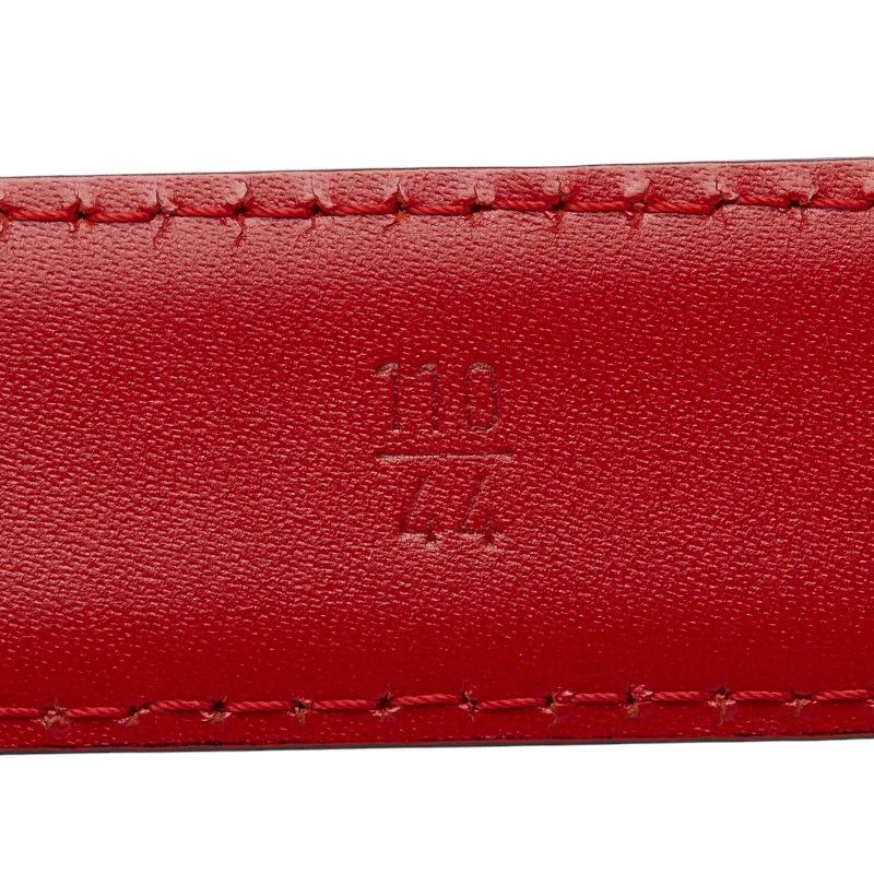 Louis Vuitton Epi Ceinture Classic Plain Belt Castilian Red Leather
