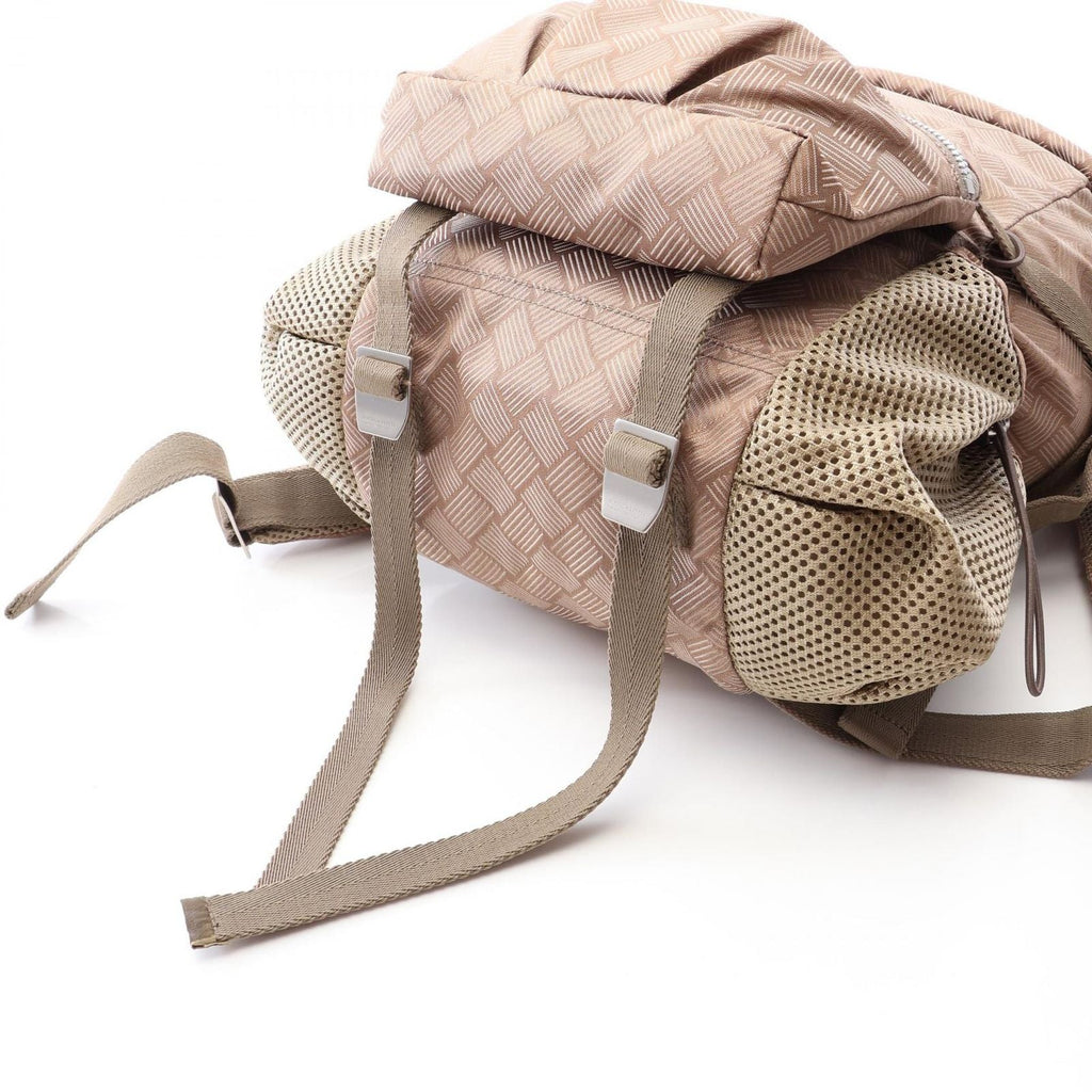 Bottega Veneta Backpack Trekking Intrecciato Beige Nylon