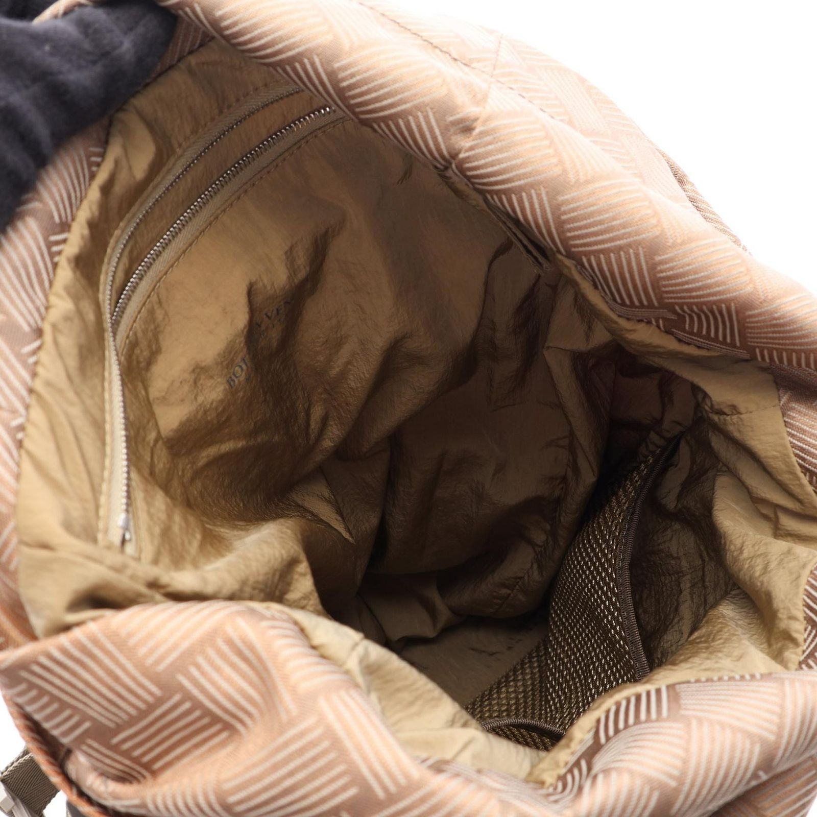 Bottega Veneta Backpack Trekking Intrecciato Beige Nylon